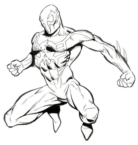 spider man 2099 coloring pages|spider man 2099 printable.